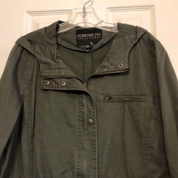 Forever 21+ cotton utility jacket - Picture 2 of 12